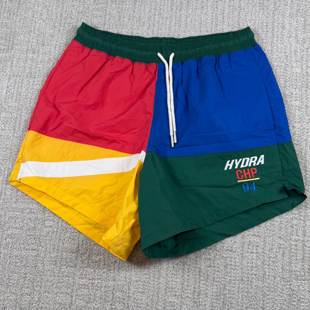 Champion Mens Small Colorblock 6" Unlined Hydra CHP 94 Nylon Swim Shorts